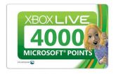 4000 Microsoft Points - Xbox Live USA