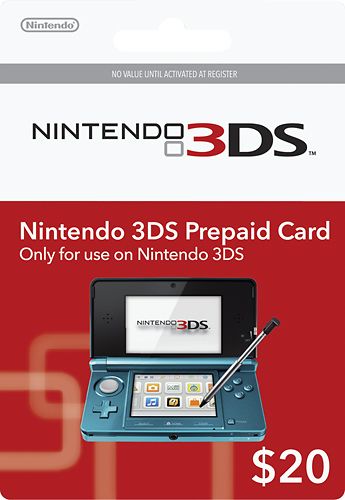 Nintendo 3DS Cash Card US$20